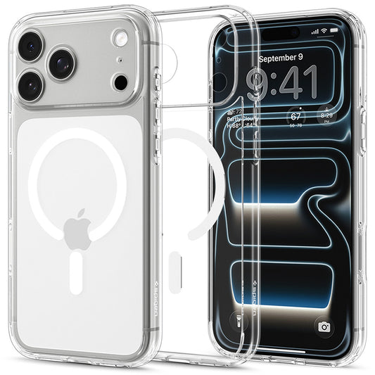 Θήκη MagSafe για Apple iPhone 18 Pro Max / 17 Pro Max, Spigen, Ultra Hybrid, Διαφανής Λευκή ACS12118