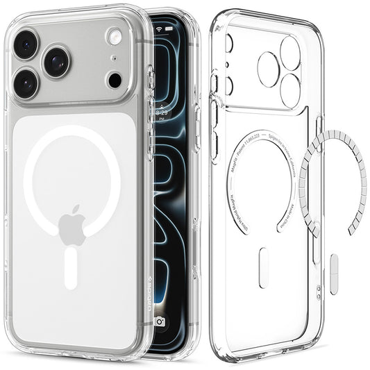 Θήκη MagSafe για Apple iPhone 18 Pro Max / 17 Pro Max, Spigen, Ultra Hybrid, Διαφανής Λευκή ACS12118