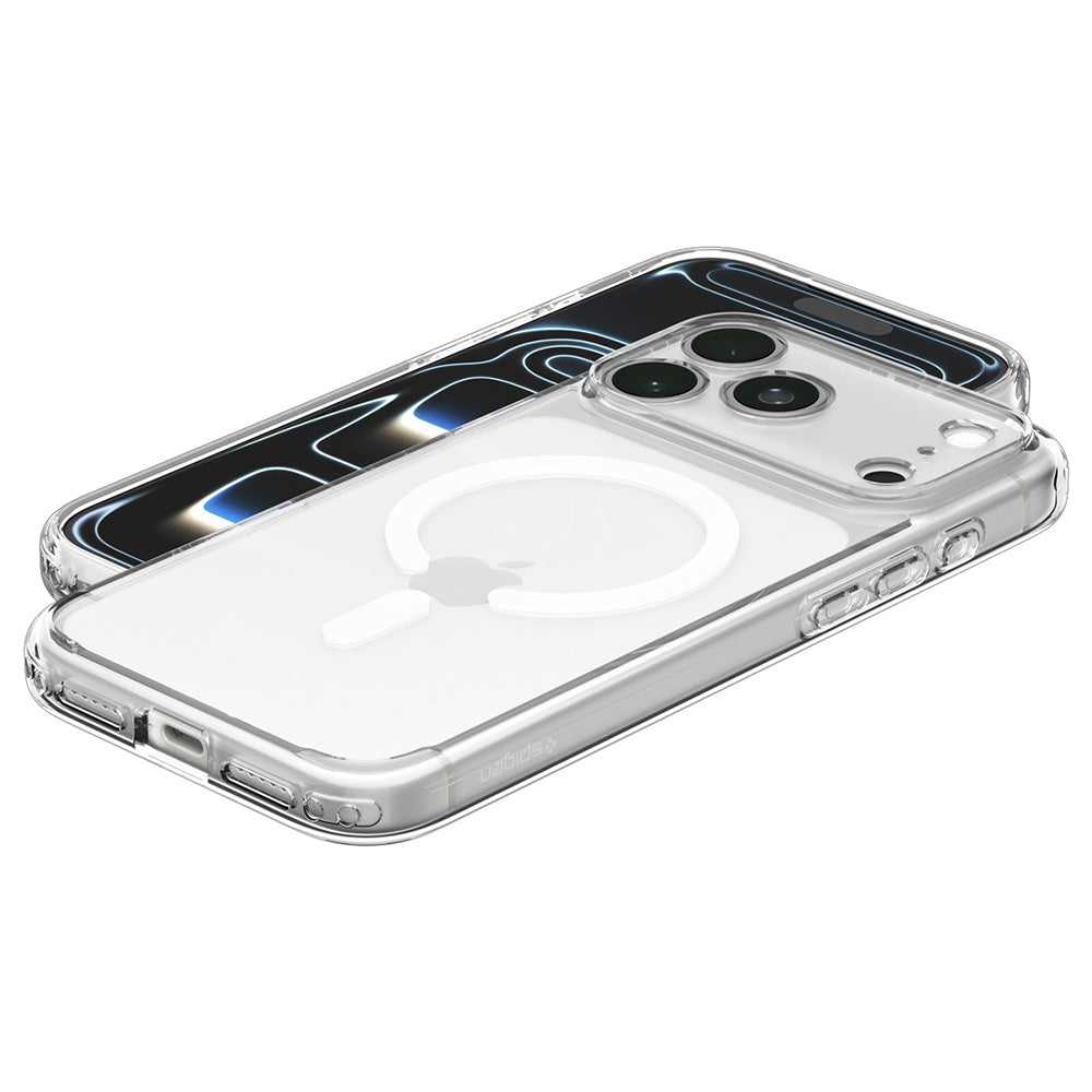 Θήκη MagSafe για Apple iPhone 18 Pro Max / 17 Pro Max, Spigen, Ultra Hybrid, Διαφανής Λευκή ACS12118