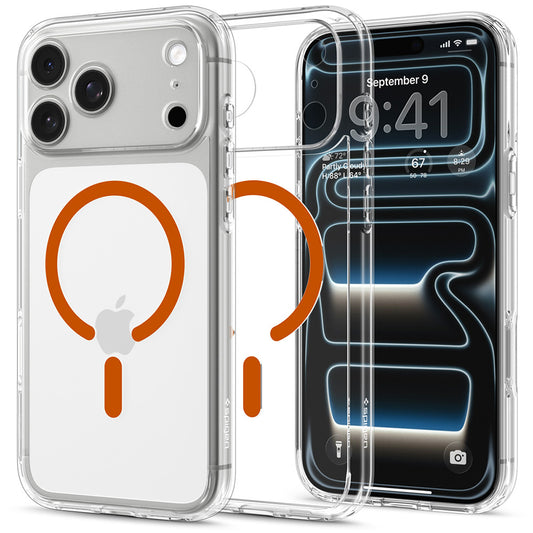 Θήκη MagSafe για Apple iPhone 18 Pro Max / 17 Pro Max, Spigen, Ultra Hybrid, Διαφανές Πορτοκαλί ACS12122