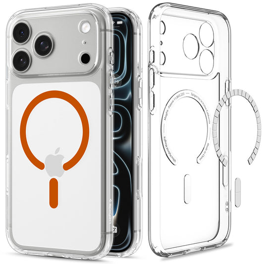 Θήκη MagSafe για Apple iPhone 18 Pro Max / 17 Pro Max, Spigen, Ultra Hybrid, Διαφανές Πορτοκαλί ACS12122