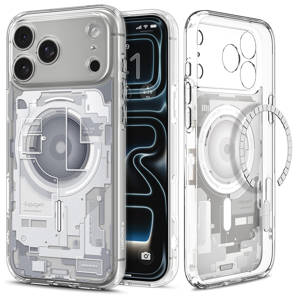MagSafe Case for Apple iPhone 18 Pro Max / 17 Pro Max, Spigen, Ultra Hybrid Zero One, White ACS12126