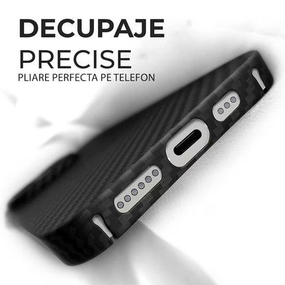 Θήκη MagSafe για Apple iPhone 18 Pro Max / 17 Pro Max, Techsuit, Αραμιδική Ίνα, Μαύρη