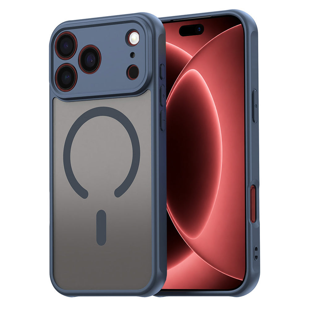Θήκη MagSafe για Apple iPhone 18 Pro Max / 17 Pro Max, Techsuit, HaloFrost II, Μπλε Σκούρο