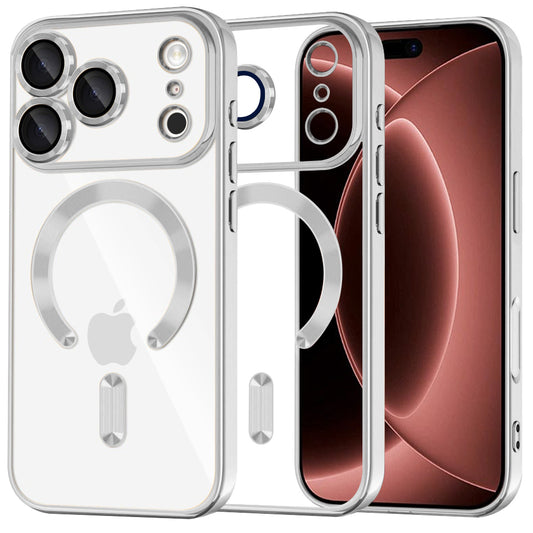 Θήκη MagSafe για Apple iPhone 18 Pro Max / 17 Pro Max, Techsuit, Luxury Crystal, Ασημί
