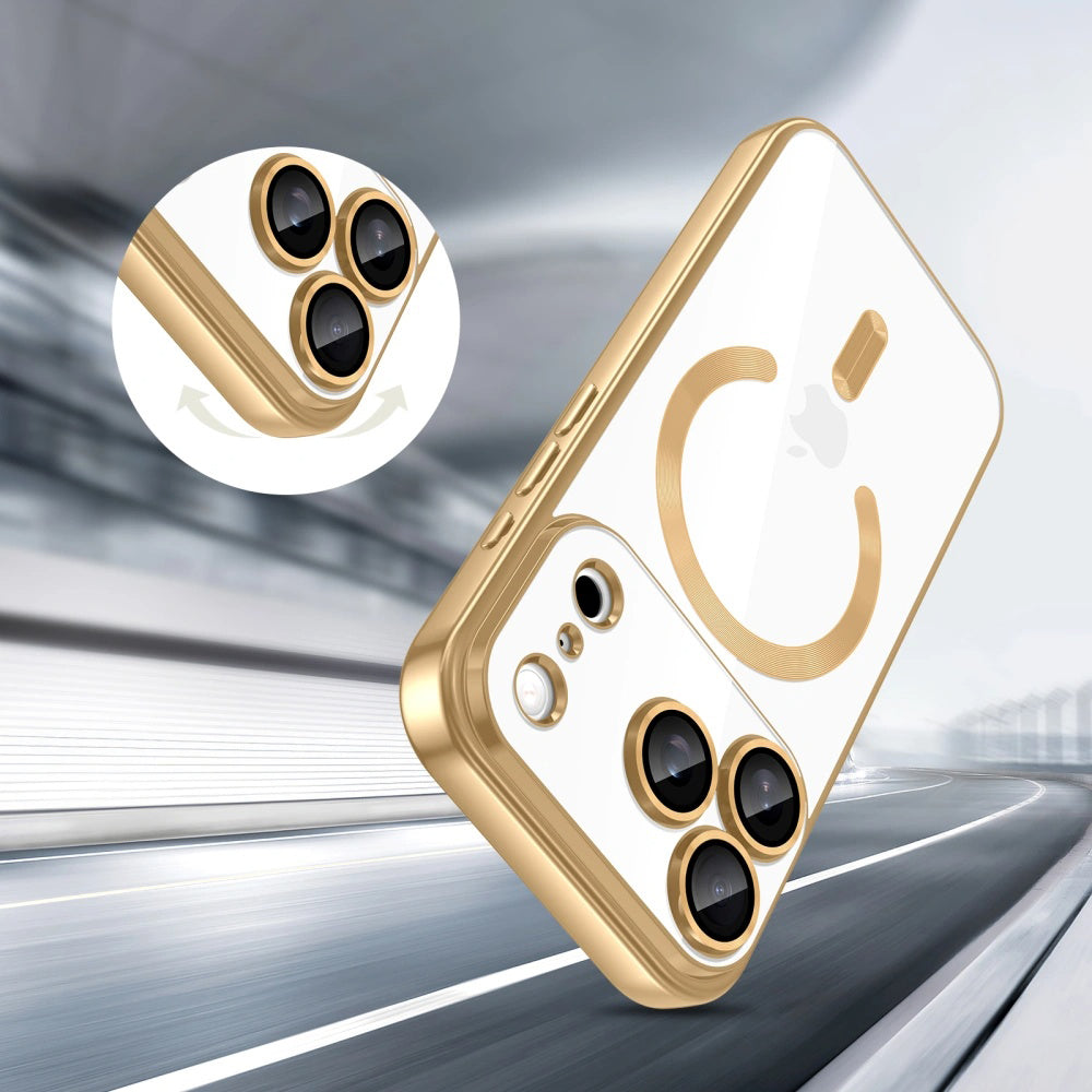 Θήκη MagSafe για Apple iPhone 18 Pro Max / 17 Pro Max, Techsuit, Luxury Crystal, Ροζ