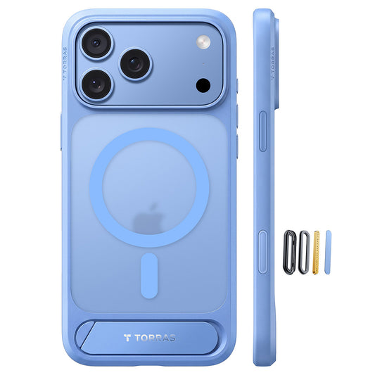 Θήκη MagSafe για Apple iPhone 18 Pro Max / 17 Pro Max, Torras, Ostand L1 Guardian, Μπλε