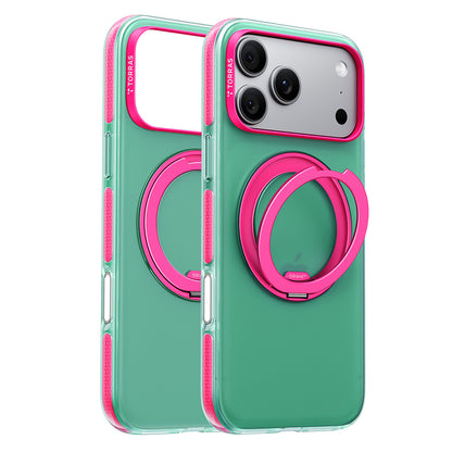 Θήκη MagSafe για Apple iPhone 18 Pro Max / 17 Pro Max, Torras, Ostand O3 Hue, Πράσινο