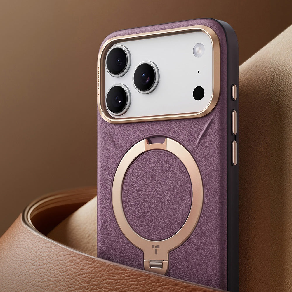 Θήκη MagSafe για Apple iPhone 18 Pro Max / 17 Pro Max, Torras, QPRO Leather, Καφέ