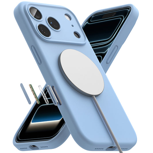 Θήκη MagSafe για Apple iPhone 18 Pro, Ringke, Σιλικόνη, Μπλε