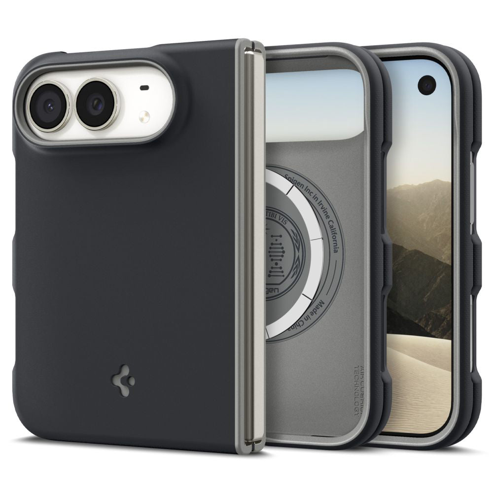 Θήκη MagSafe για Apple iPhone Duo, Spigen, Nano Pop, Μαύρη ACS11687
