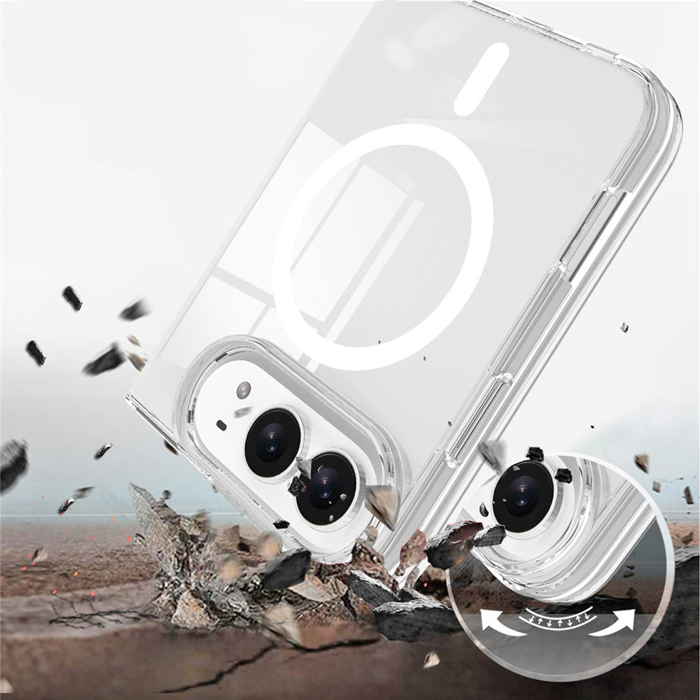 Θήκη MagSafe για Apple iPhone Duo, Techsuit, Pro, Διάφανη
