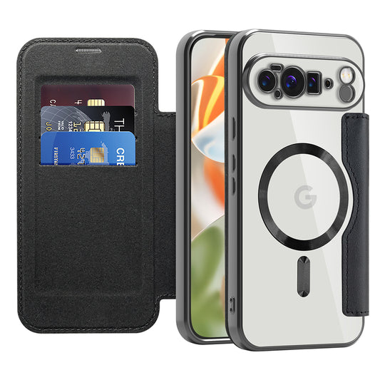 Θήκη MagSafe για Google Pixel 10 Pro XL, Techsuit, SmartMag Book, Μαύρο