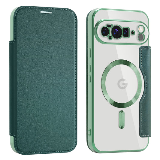 Θήκη MagSafe για Google Pixel 10 Pro XL, Techsuit, SmartMag Book, Πράσινο