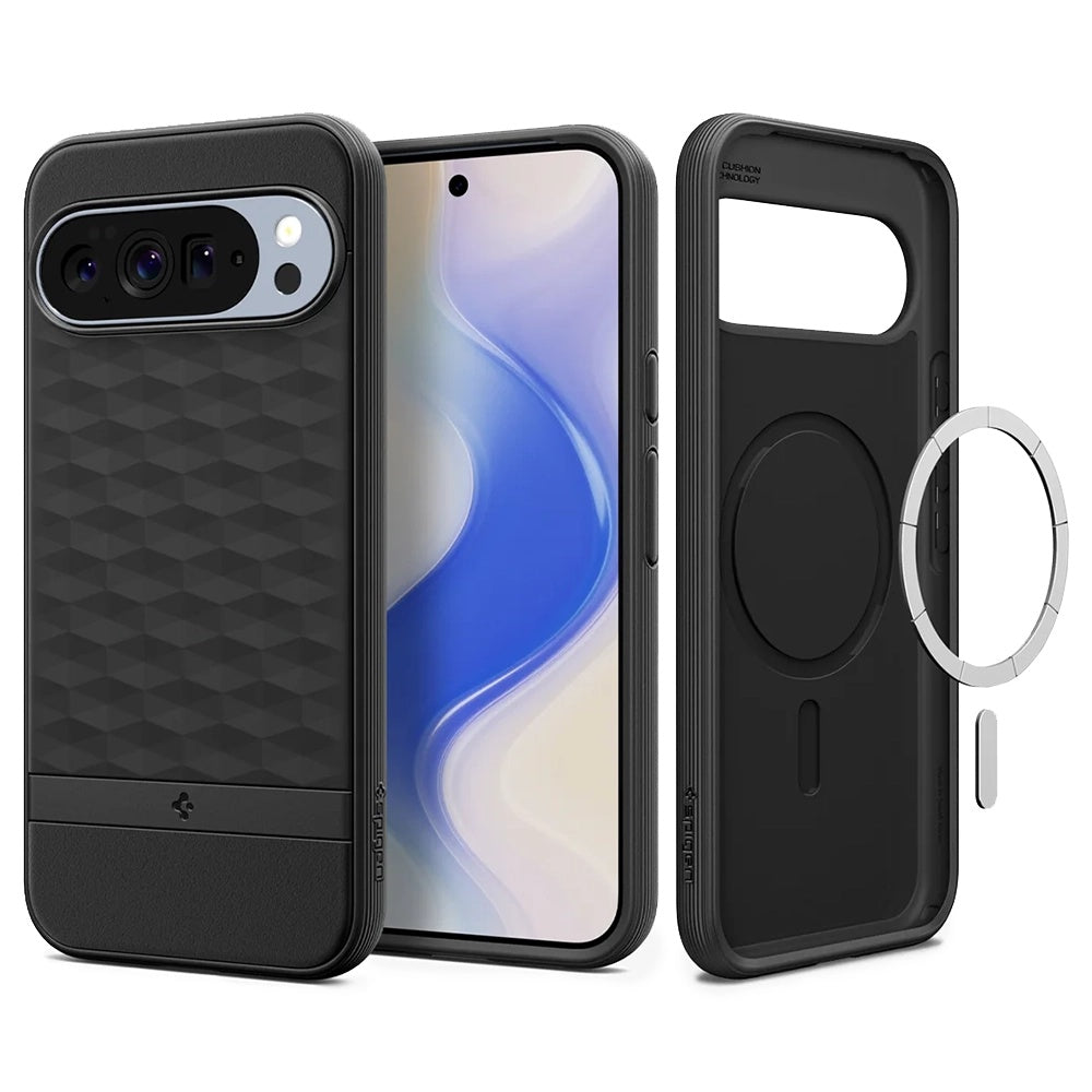 Θήκη MagSafe για Google Pixel 10 Pro XL, Spigen, Caseology Parallax, Ματ Μαύρη ACS09731