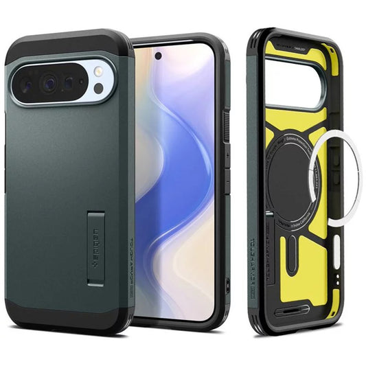 Θήκη MagSafe για Google Pixel 10 Pro XL, Spigen, Tough Armor, Πράσινο ACS09730