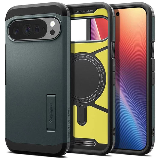 Θήκη MagSafe για Google Pixel 10 Pro XL, Spigen, Tough Armor, Πράσινο ACS09730