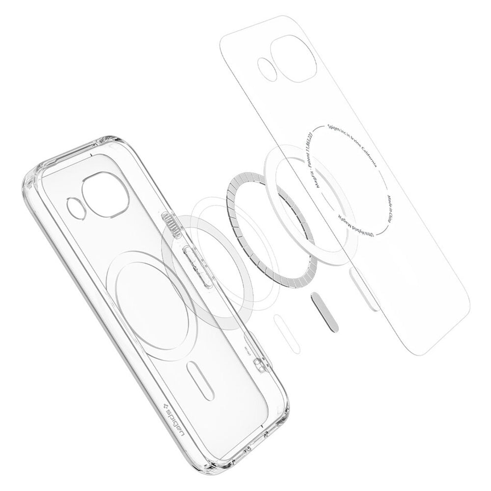 Θήκη MagSafe για Google Pixel 10a, Spigen, Ultra Hybrid, Διάφανη Γκρι ACS11277