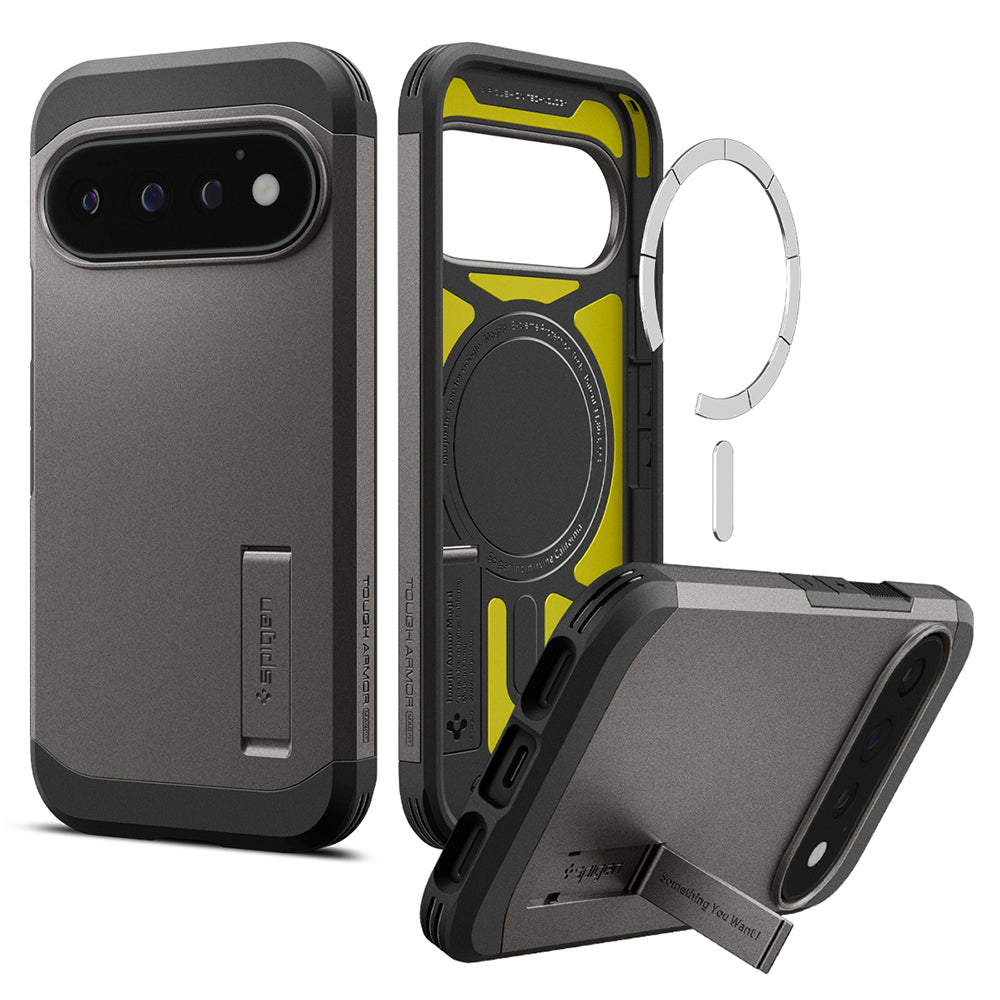 Θήκη MagSafe για Google Pixel 11 Pro, Spigen, Tough Armor, Γκρι ACS11860