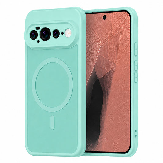 Θήκη MagSafe για Google Pixel 11 Pro XL, Techsuit, HaloFrost II, Ανοιχτό Πράσινο