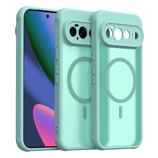 Θήκη MagSafe για Google Pixel 11 Pro XL, Techsuit, HaloFrost II, Ανοιχτό Πράσινο