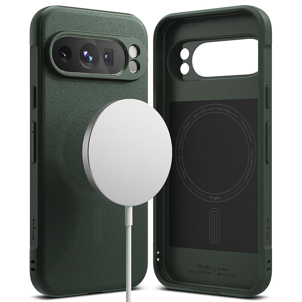 Θήκη MagSafe για Google Pixel 9 Pro, Ringke, Όνυξ, Σκούρο Πράσινο
