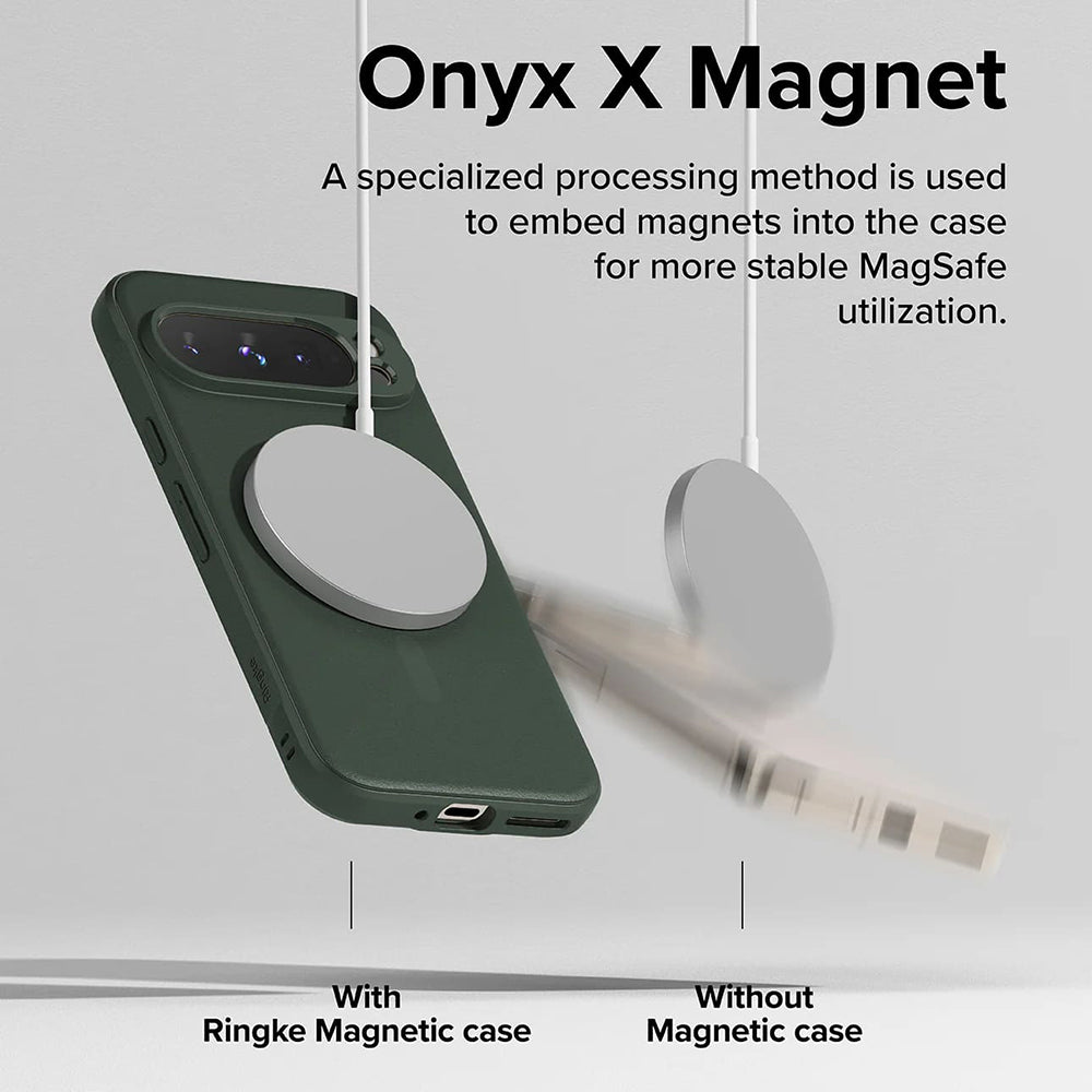 Θήκη MagSafe για Google Pixel 9 Pro, Ringke, Όνυξ, Σκούρο Πράσινο