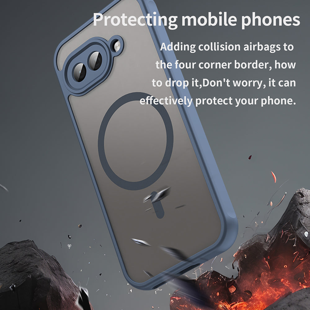 Θήκη MagSafe για Google Pixel 9a, Techsuit, HaloFrost II, Μπλε Σκούρο