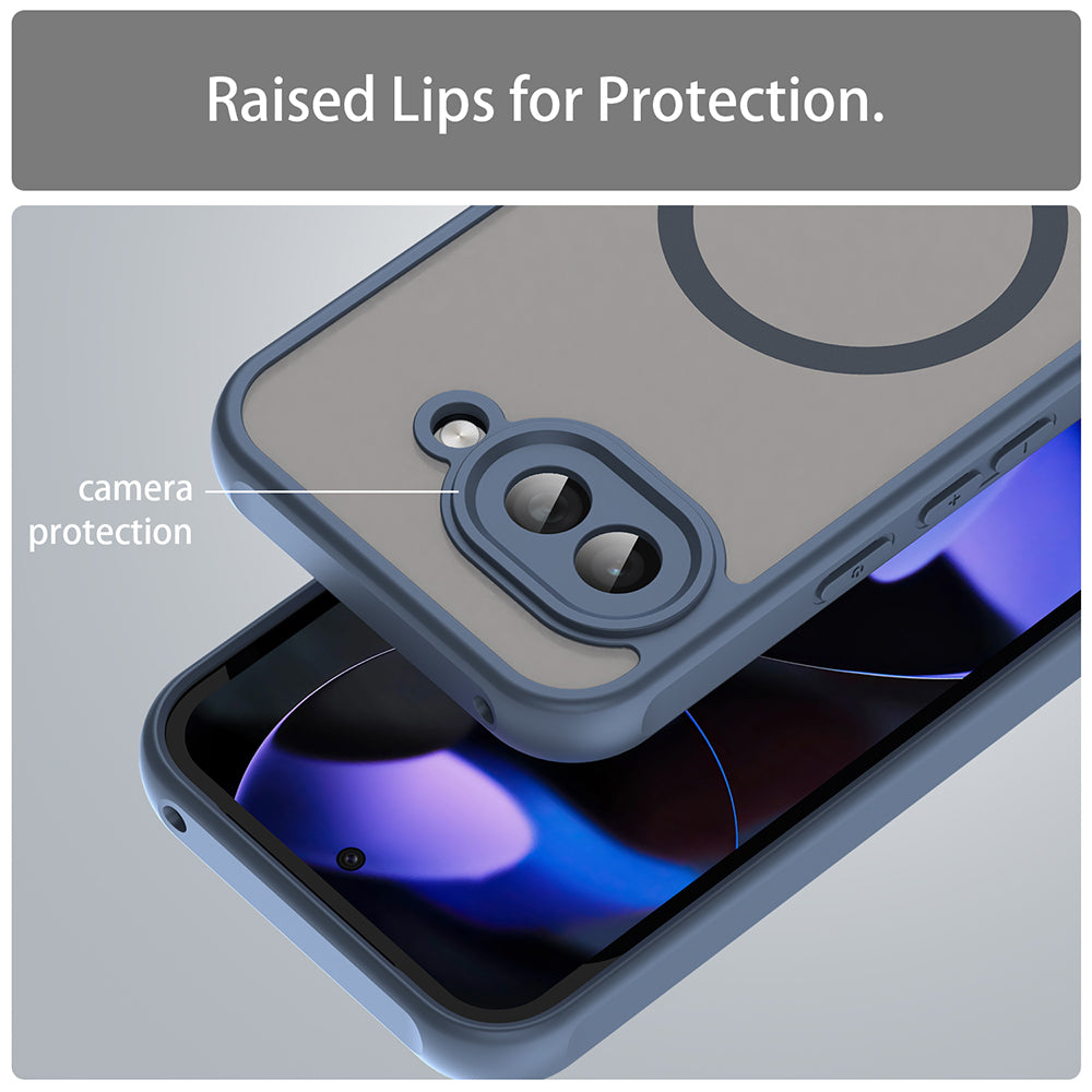 Θήκη MagSafe για Google Pixel 9a, Techsuit, HaloFrost II, Μπλε Σκούρο