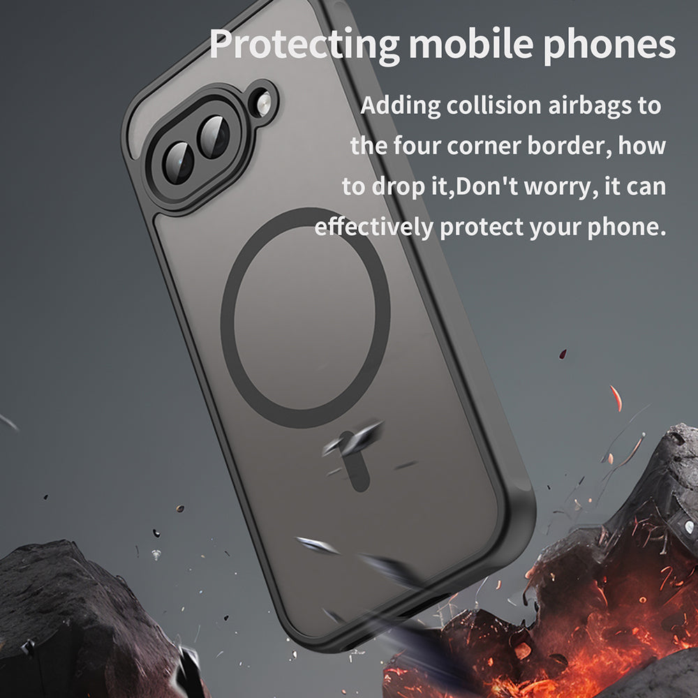 Θήκη MagSafe για Google Pixel 9a, Techsuit, HaloFrost II, Μαύρο