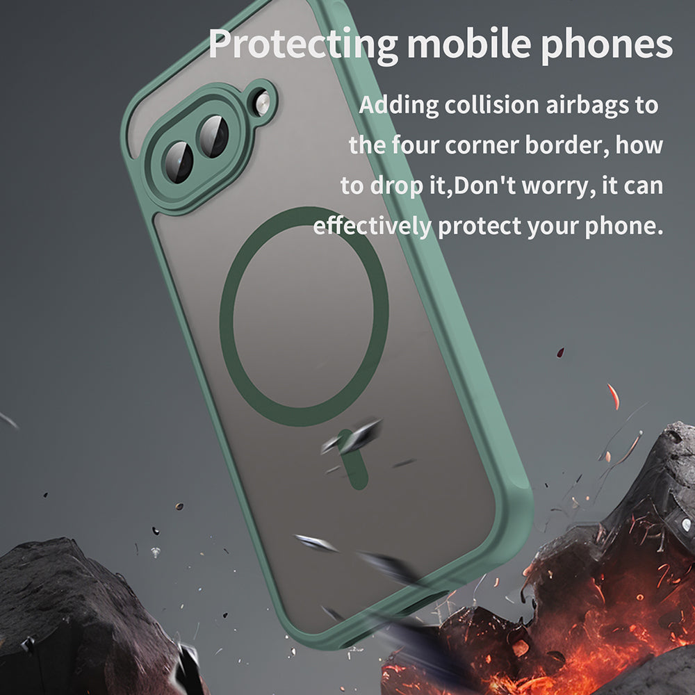 Θήκη MagSafe για Google Pixel 9a, Techsuit, HaloFrost II, Πράσινο