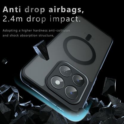 MagSafe Case for Honor 400 Smart 4G / X7d 4G / 400 Smart 5G, Techsuit, PureFrost, Satin Black