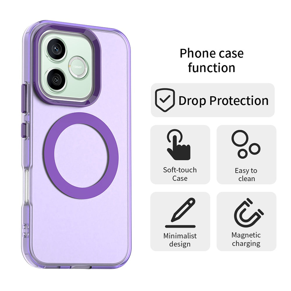 Θήκη MagSafe για Honor 600 Lite, Techsuit, CandyCase, Μωβ