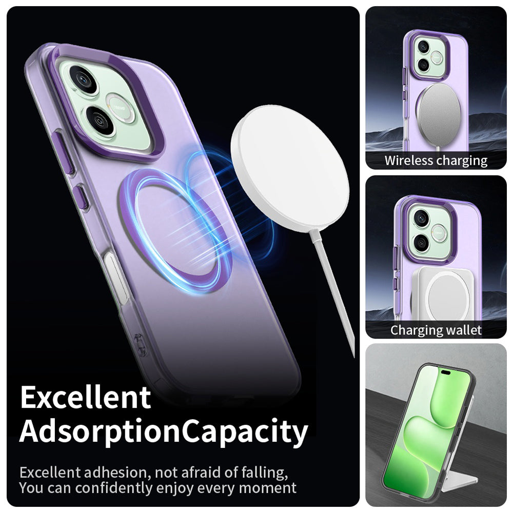 Θήκη MagSafe για Honor 600 Lite, Techsuit, CandyCase, Μωβ