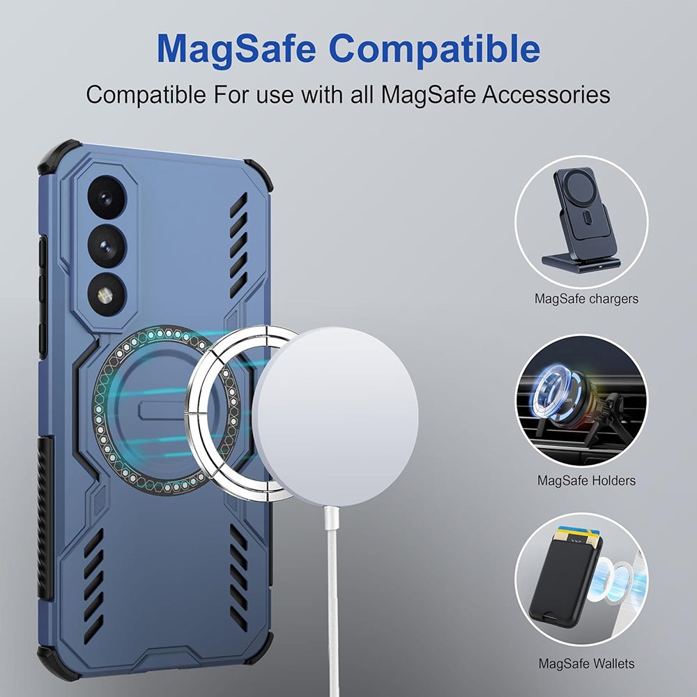 MagSafe Case for Huawei nova 14 Pro, Techsuit, ArmorMag, Blue