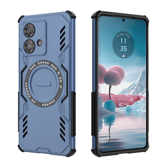 Θήκη MagSafe για Motorola Edge 40 Neo, Techsuit, ArmorMag, Μπλε