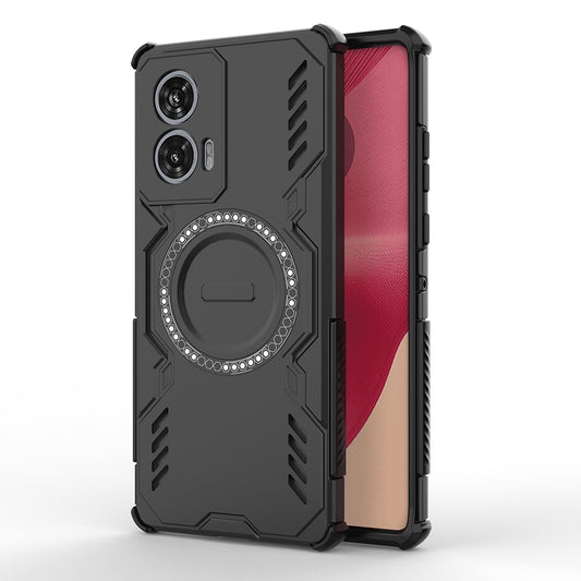 Θήκη MagSafe για Motorola Edge 50 Fusion, Techsuit, ArmorMag, Μαύρη