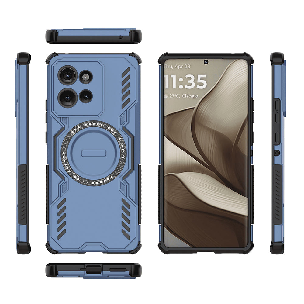 Θήκη MagSafe για Motorola Edge 50, Techsuit, ArmorMag, Μπλε