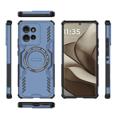 Θήκη MagSafe για Motorola Edge 50, Techsuit, ArmorMag, Μπλε