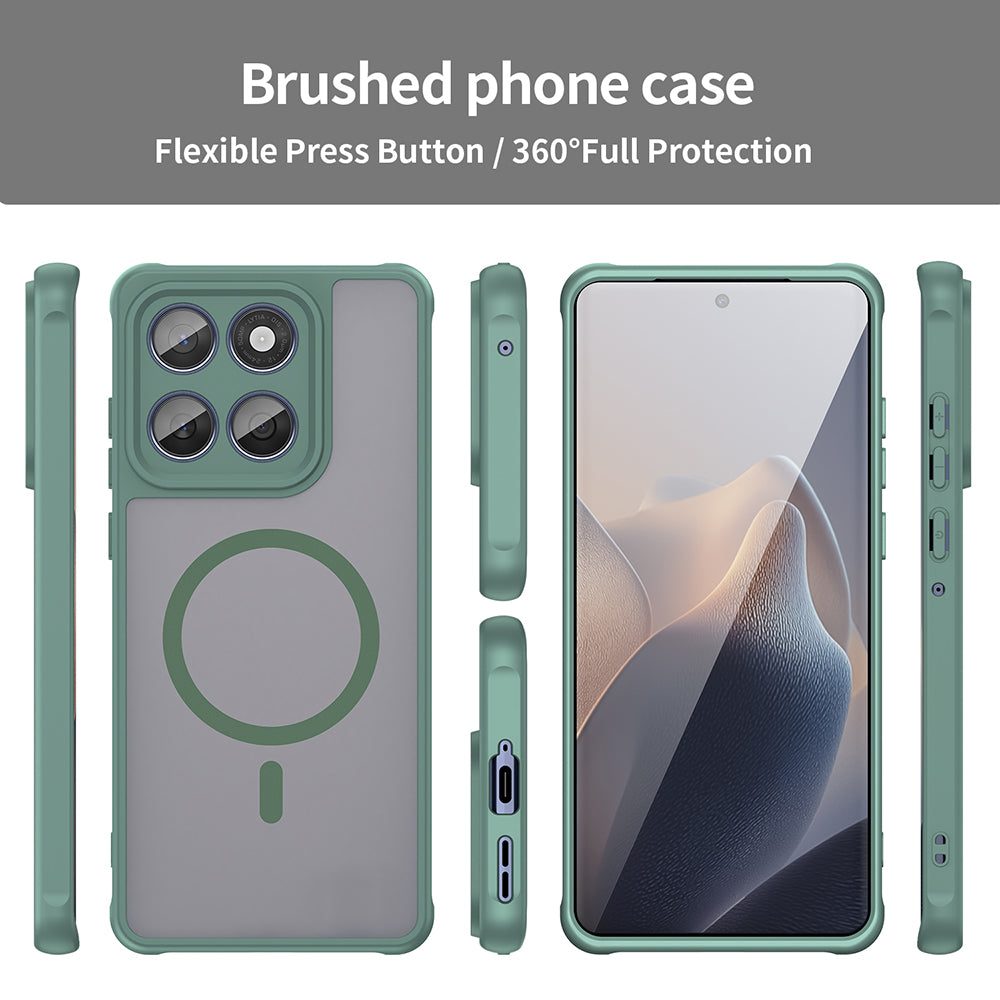 MagSafe Case for Motorola Edge 60 Fusion / Edge 60, Techsuit, HaloFrost II, Green