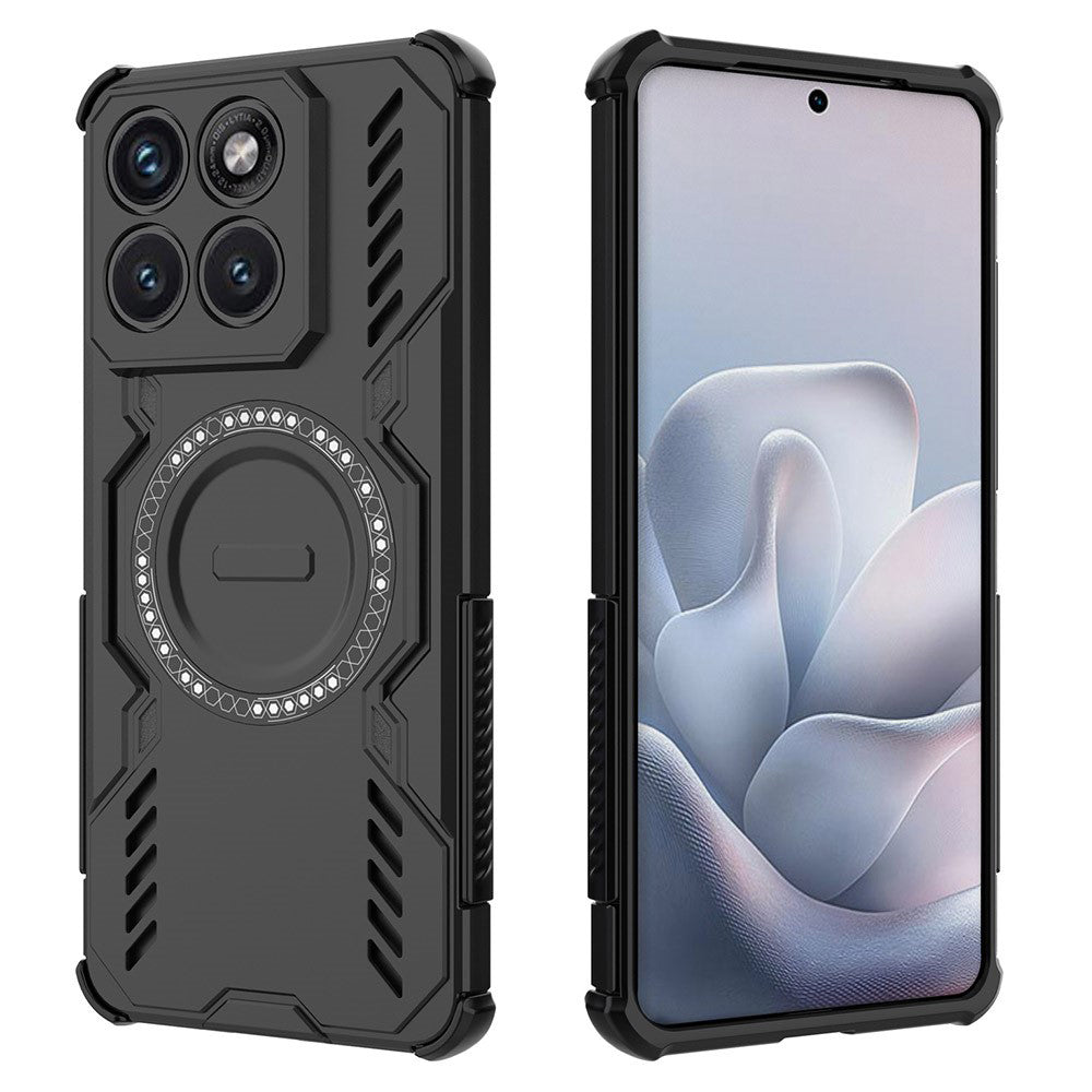 Θήκη MagSafe για Motorola Edge 70 Fusion, Techsuit, ArmorMag, Μαύρη
