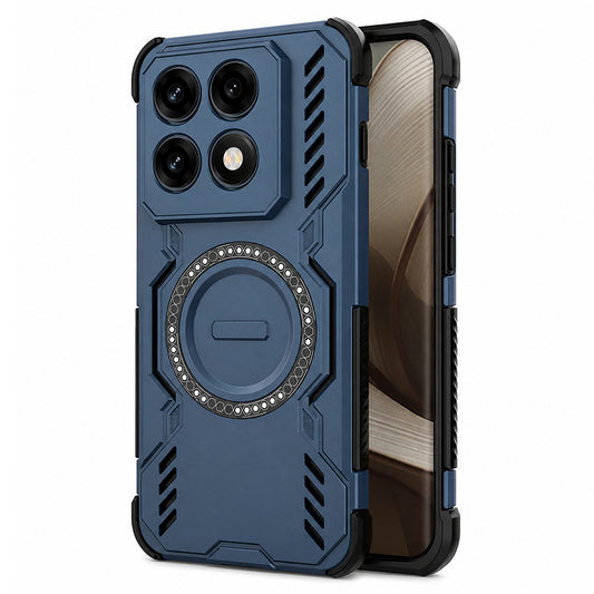 Θήκη MagSafe για Motorola Edge 70 Pro, Techsuit, ArmorMag, Μπλε