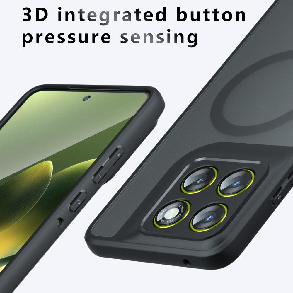 Θήκη MagSafe για Motorola Edge 70 Ultra / Signature, Techsuit, PureFrost, Μαύρη Σατέν