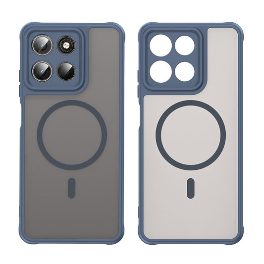 Θήκη MagSafe για Motorola Moto G47 / G37 Power / G37, Techsuit, HaloFrost II, Μπλε Σκούρο