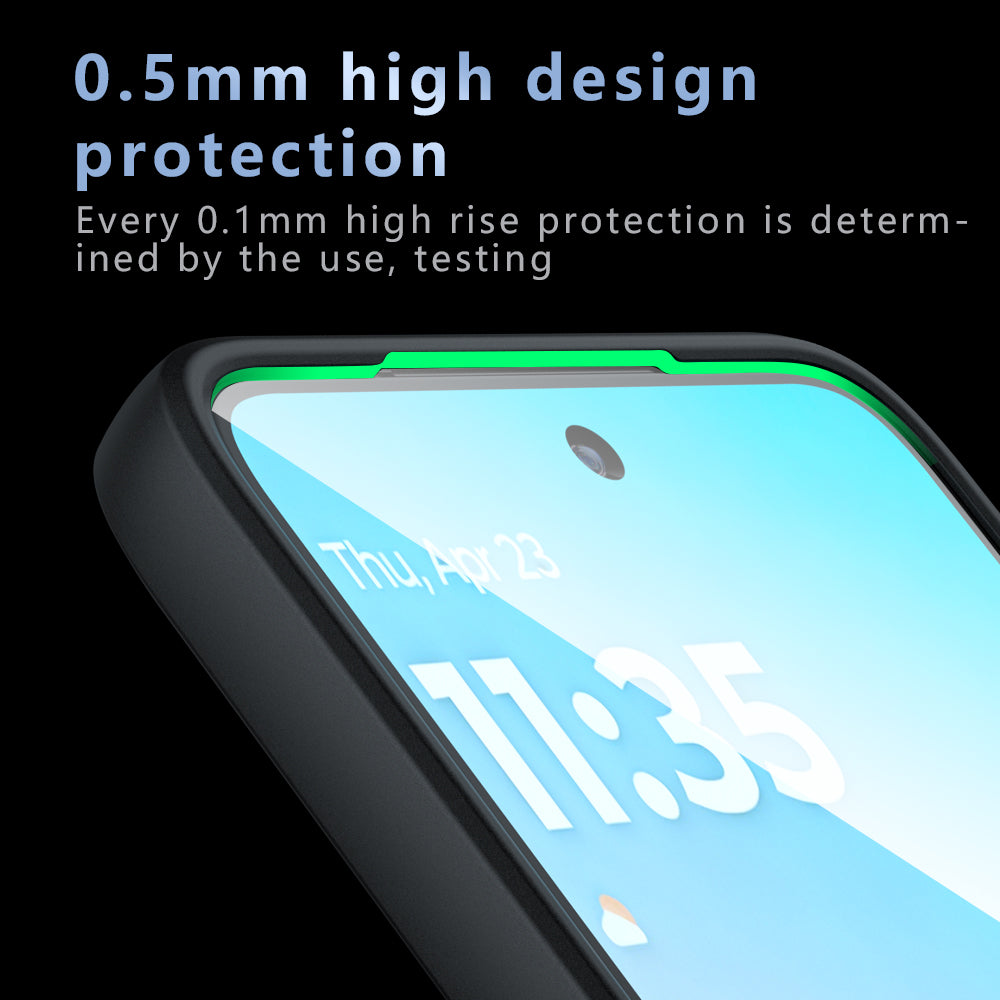 Θήκη MagSafe για Motorola Moto G77 / G67, Techsuit, PureFrost, Μαύρη Σατινέ