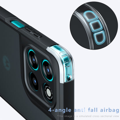 Θήκη MagSafe για Motorola Moto G77 / G67, Techsuit, PureFrost, Μαύρη Σατινέ