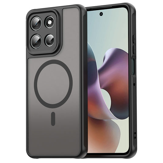 Θήκη MagSafe για Motorola Moto G86, Techsuit, HaloFrost II, Μαύρο