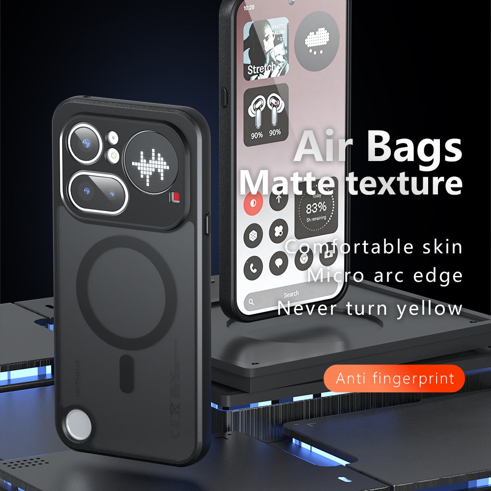Θήκη MagSafe για Nothing Phone (4b), Techsuit, PureFrost, Μαύρο Σατινέ
