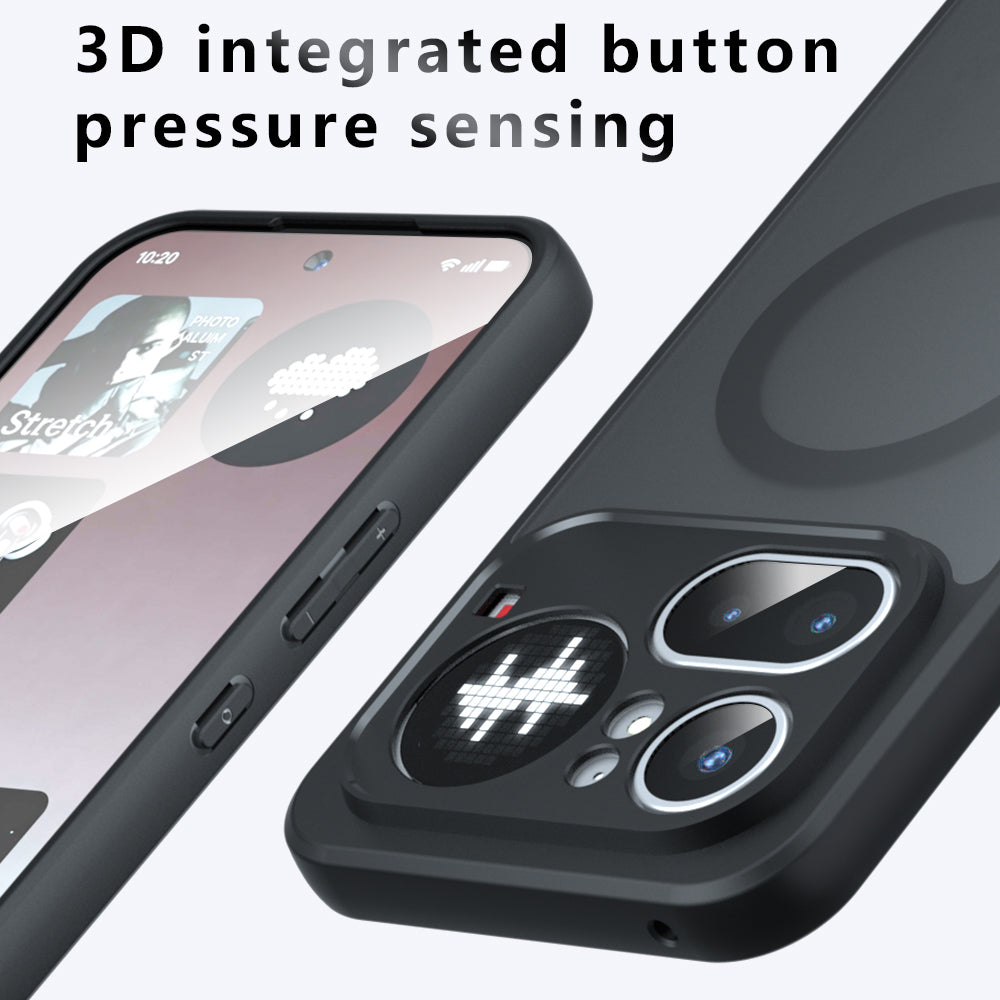 Θήκη MagSafe για Nothing Phone (4b), Techsuit, PureFrost, Μαύρο Σατινέ