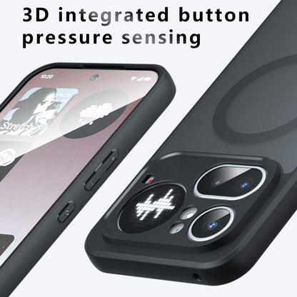 Θήκη MagSafe για Nothing Phone (4b), Techsuit, PureFrost, Μαύρο Σατινέ